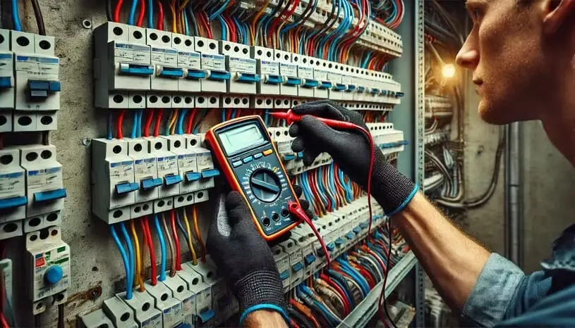 проверка напряжения в электрощитке